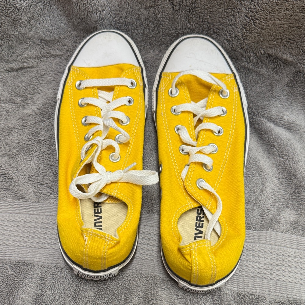 Converse Bright Yellow Canvas Sneakers